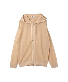 ドゥーズィエムクラス Jerseyパーカー ゴールドジップ オーバーサイズ 茶色 ドゥーズィエムクラス Jerseyパーカー ゴールドジップ オーバー